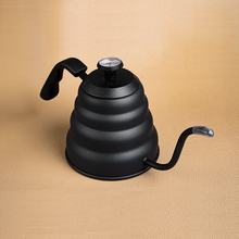 Black Gooseneck Kettle with Thermometer (for V60, Kalita, Drippers + Clever Cup)