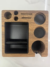 Walnut Knockbox Chute with Tamper Holder and Slots