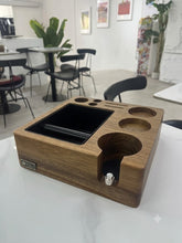 Walnut Knockbox Chute with Tamper Holder and Slots