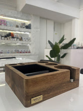 Walnut Knockbox Chute with Tamper Holder and Slots