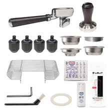 Lelit MaraX espresso machine accessories tamper portafilter filterbaskets cupraiser legs soap gasket filter