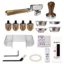 Lelit MaraX espresso machine accessories tamper portafilter filterbaskets cupraiser legs soap gasket filter