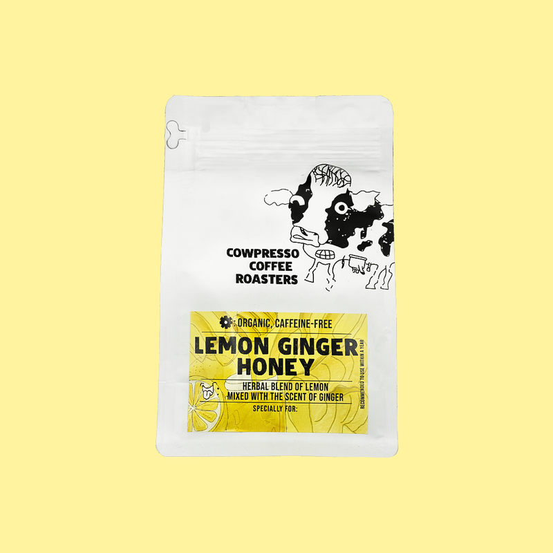 Lemon Ginger Honey Tea (10 Tea Bags) | Cowpresso Coffee Roasters