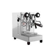 Singapore Best Coffee Machine Silver espresso machine on a white background
