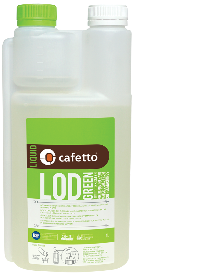 Cafetto LOD Green Organic Descaling Liquid (1L) | Cowpresso Coffee