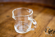 Measuring Glass with Glass Handle
